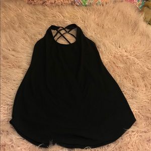 Tobi Halter Neck Criss Cross Mini Dress